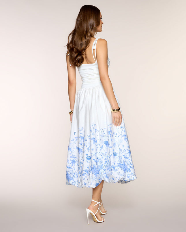 Clarie Floral Poplin A-Line Formal Dress
