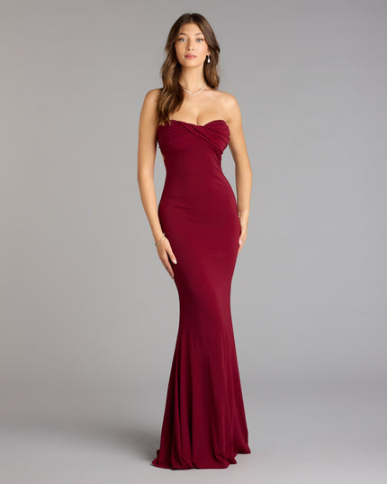 Own Prom 2026 in the Jessica Strapless Mermaid Formal Dress,  a prom dress designed with a flattering silhouette and elevated details that feel modern and true to your style.
