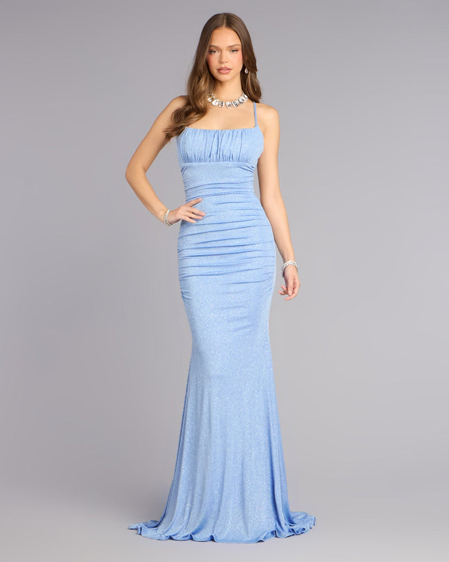 Kelsie Glitter Knit Mermaid Formal Dress