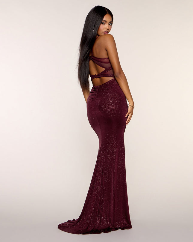 Kelsie Glitter Knit Mermaid Formal Dress