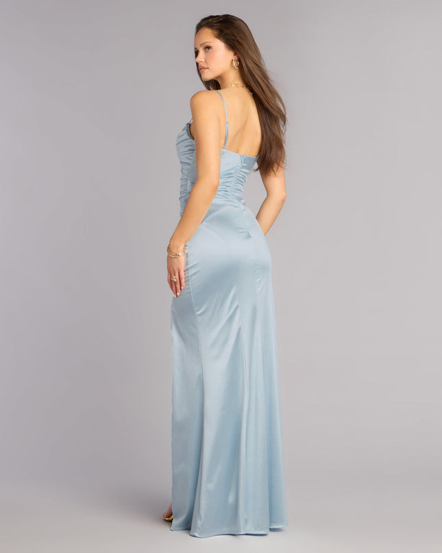 Heidi Satin Mermaid Formal Dress