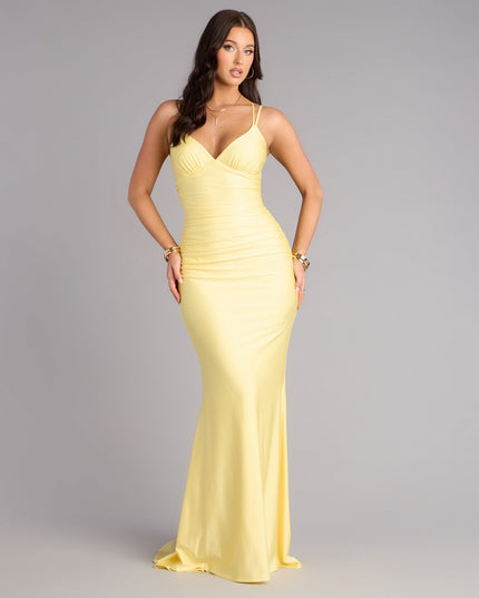 Amelia Lace-Up Mermaid Formal Dress