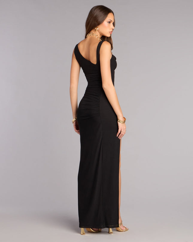 Colleen Mesh Column Formal Dress
