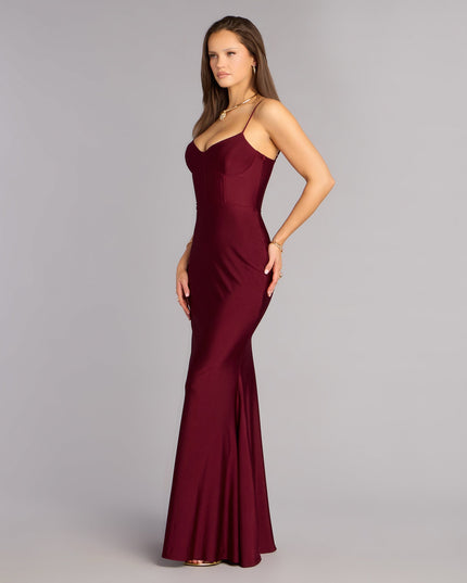Arlette Corset Lace-Up Mermaid Dress