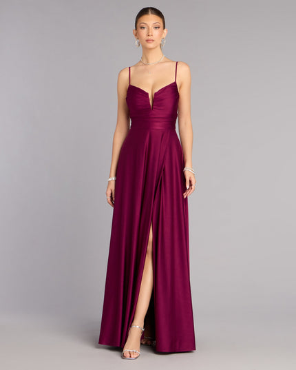 Chantel Low Back A-Line Formal Dress