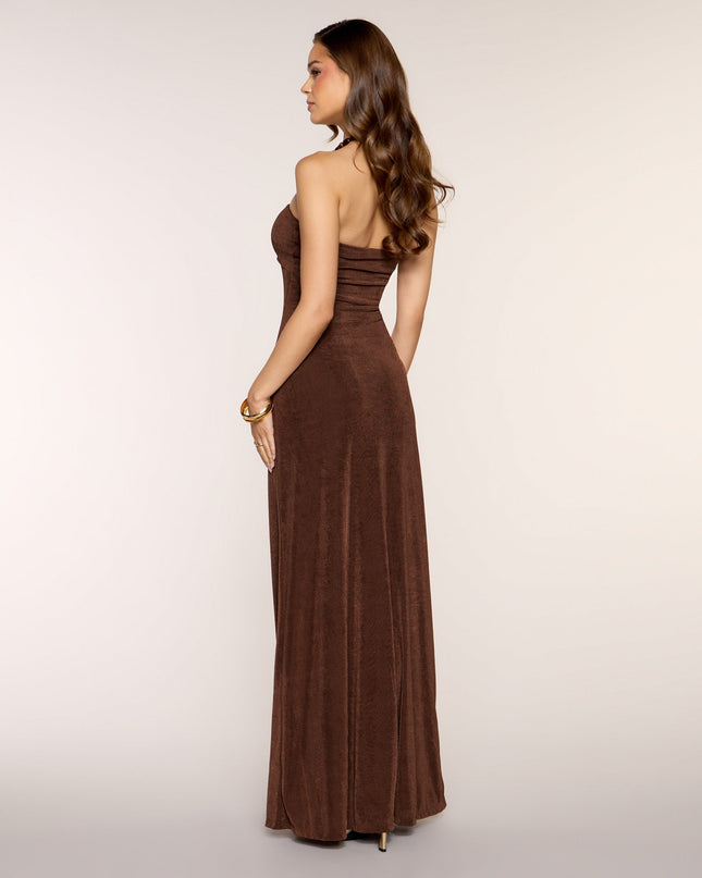 Maddie Halter Beaded A-Line Formal Dress