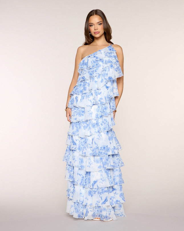 Steffanie Floral Chiffon Formal Dress