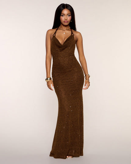 Dahlia Sequin Knit Mermaid Dress