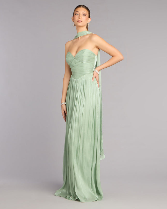 Serena Chiffon Formal Dress With Scarf