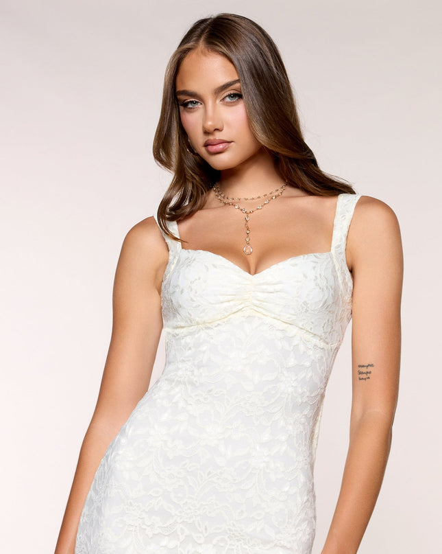 Juliette Lace Bow Open Back Formal Dress