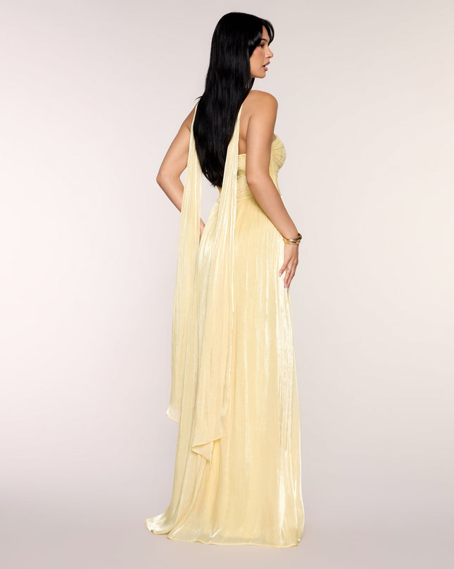 Serena Chiffon Formal Dress With Scarf
