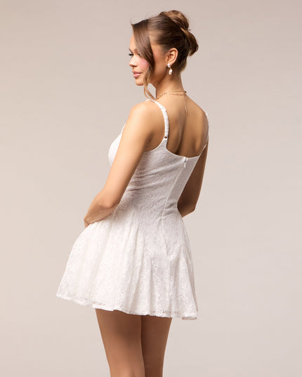 Save The Date Lace Mini Dress