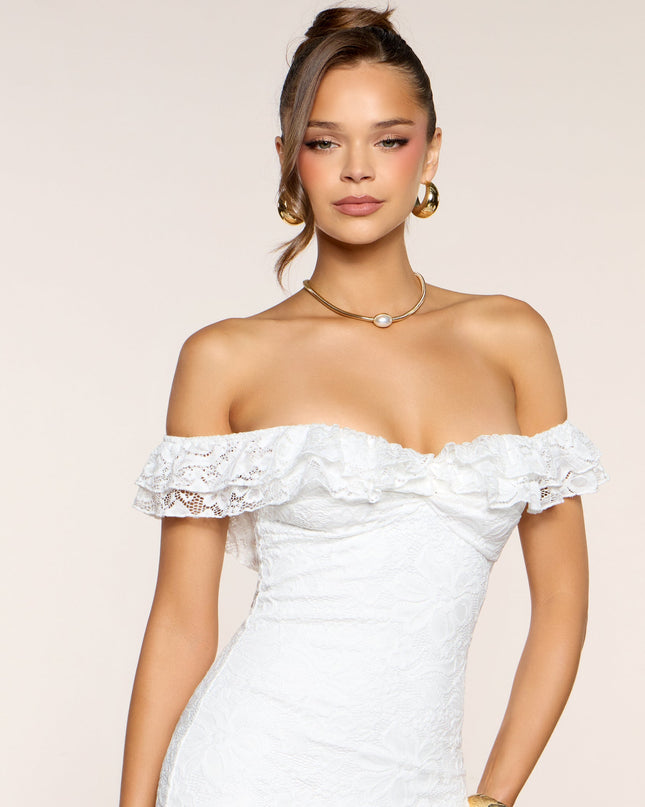 Rosé And Romance Lace Mini Dress