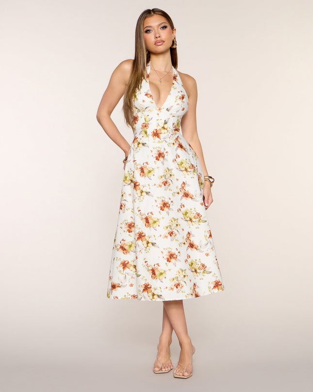 Picnic Pending Floral Midi Dress