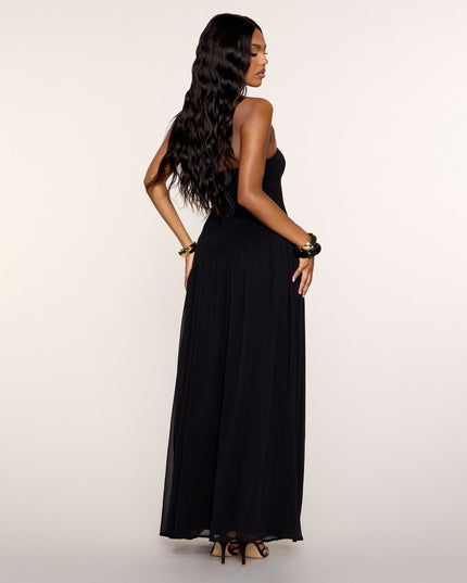 Breezy Strapless Drop Waist Maxi Dress