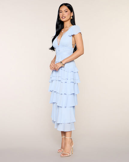 Softly Stolen Moments A-Line Midi Dress