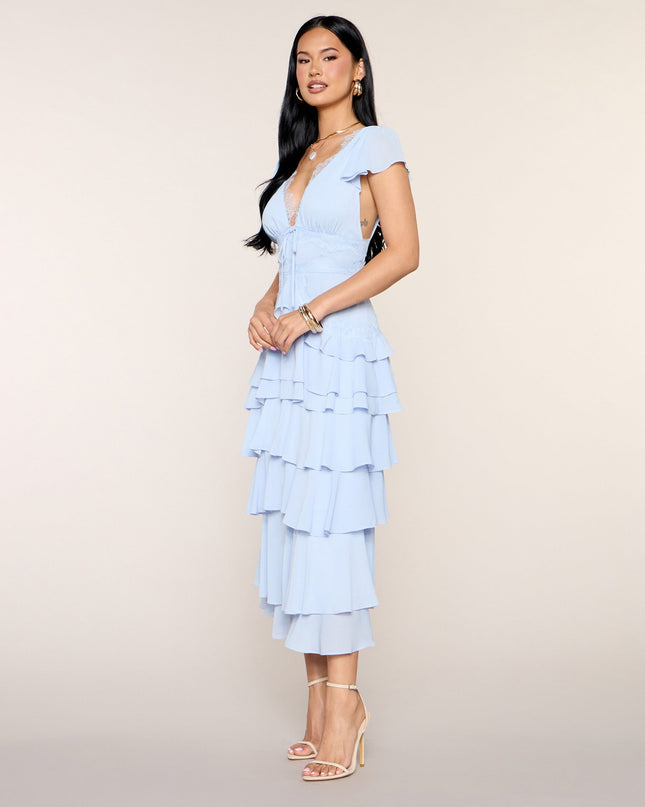 Softly Stolen Moments A-Line Midi Dress