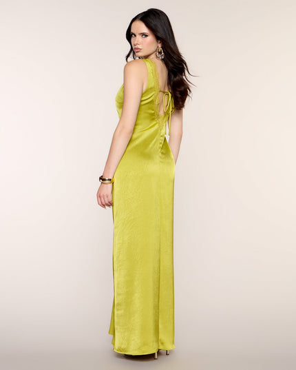 Best Guest Satin Lace Maxi Dress