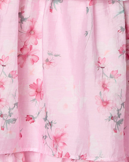 RSVP In Bloom Floral Ruffle Midi Dress