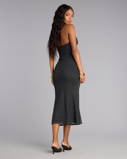 Style a midi dress like Retro Romance Halter Midi Dress with a balanced silhouette, comfortable fit, and versatile design for any occasion.
