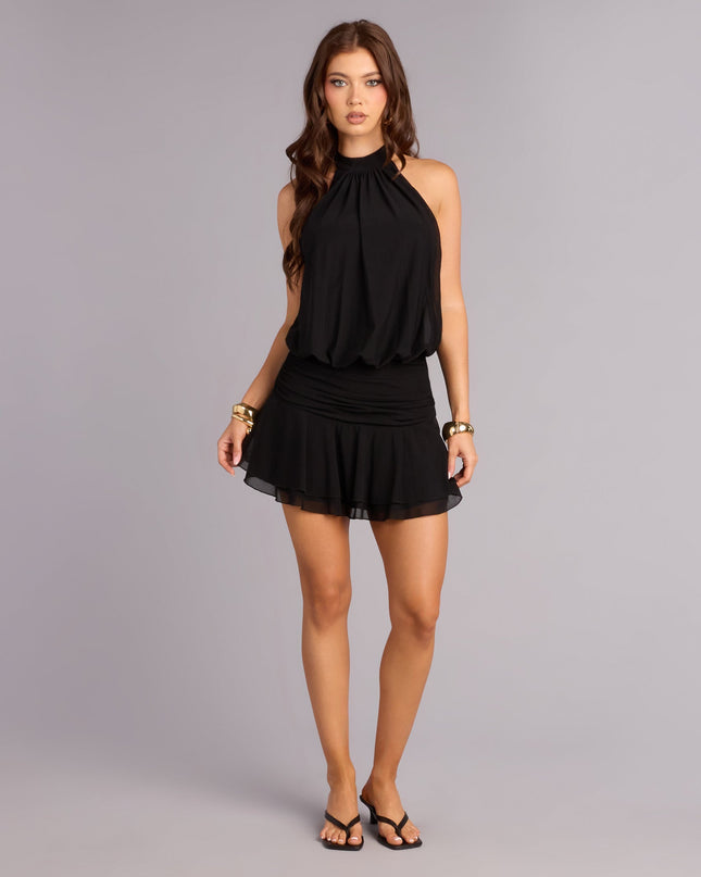 Keep It Cute Halter Mini Dress