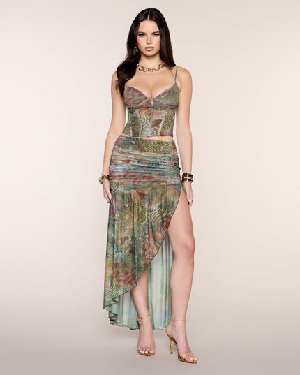 Wild Card Animal Print Halter Top