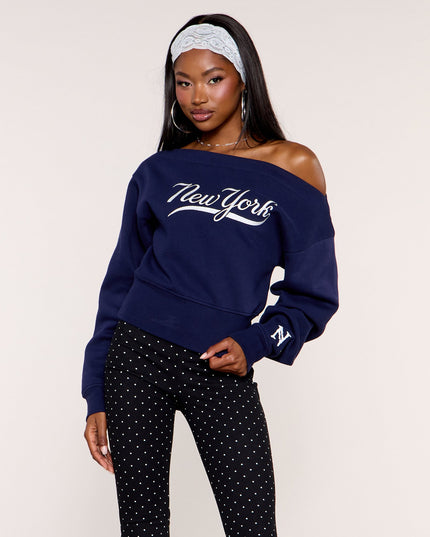 City Flirt New York Off-Shoulder Pull-Over Top