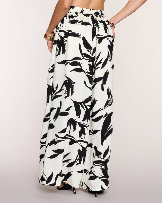Breezy Vibe Tropical Print Palazzo Pants