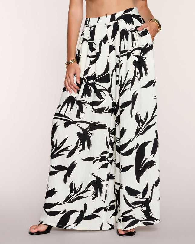 Breezy Vibe Tropical Print Palazzo Pants