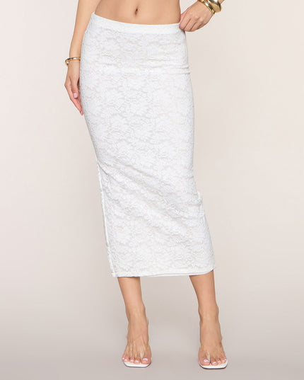 Better In Lace Bodycon Maxi Skirt