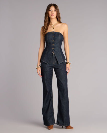 Effortlessly Dialed In Denim Flare Jeans