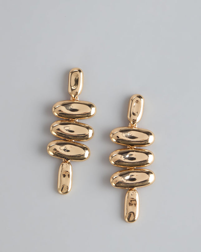 Sculpted Glow Statement Earrings