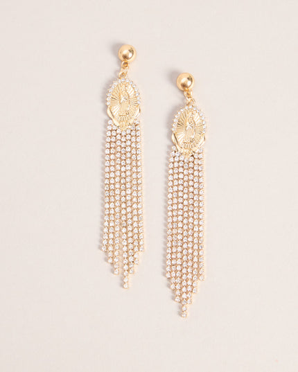 Heavenly Entrance Rhinestone Earrings