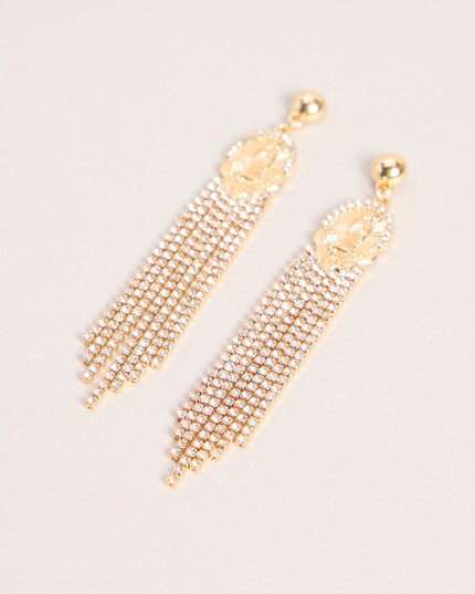 Heavenly Entrance Rhinestone Earrings