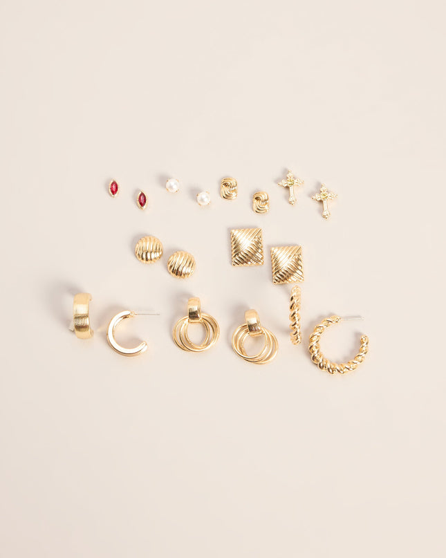 Pick Your Mood Nine-Pack Earrings Set