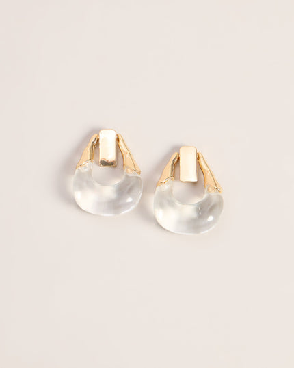 Sculpted Edge Door Knocker Earrings
