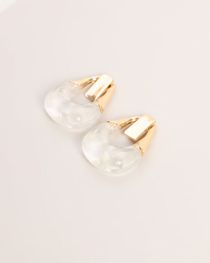 Sculpted Edge Door Knocker Earrings