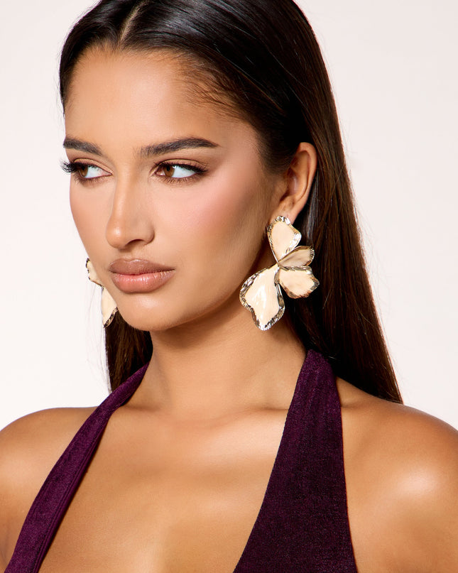 Petal Drama Statement Flower Earrings