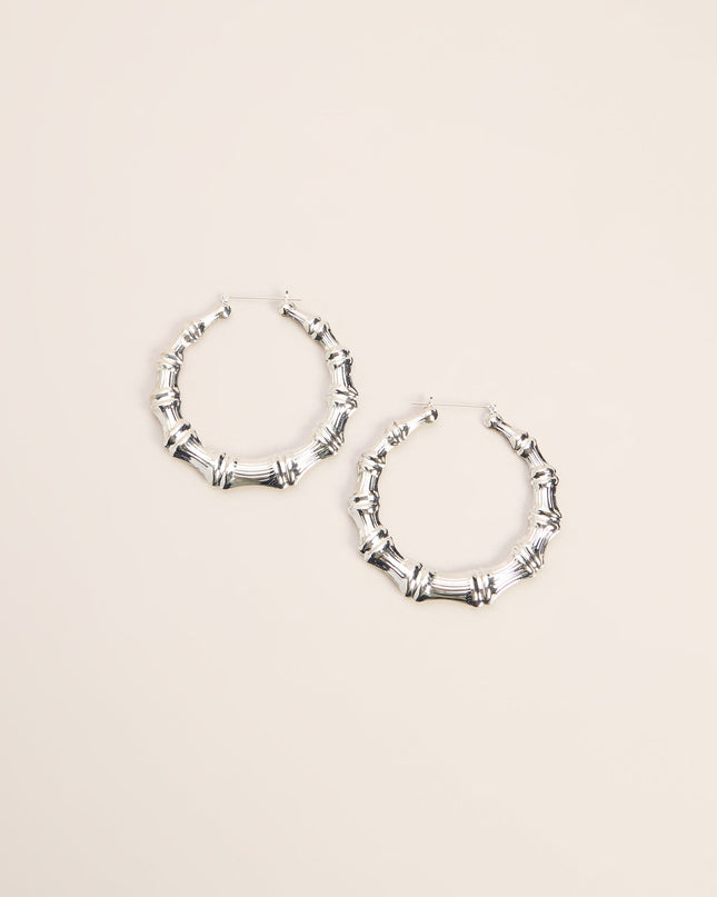 Booked And Bold Bamboo Hoop Earrings