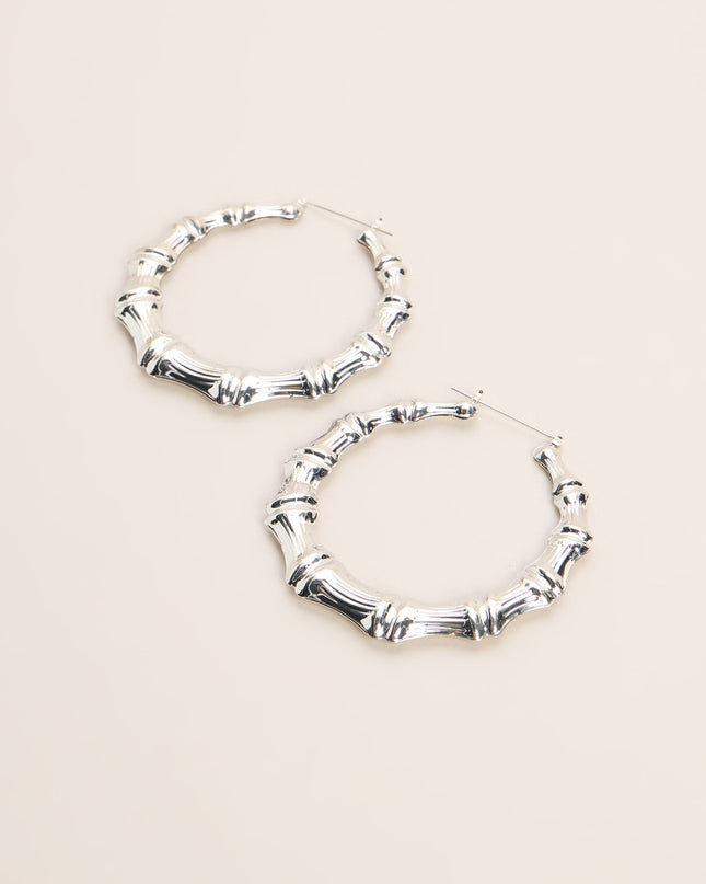 Booked And Bold Bamboo Hoop Earrings