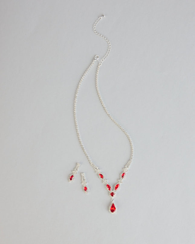 Regal Glow Necklace And Earrings Set