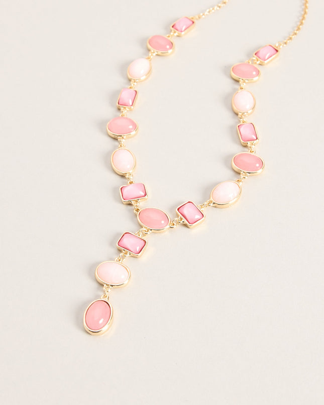 Sunset Mood Resin Stone Necklace