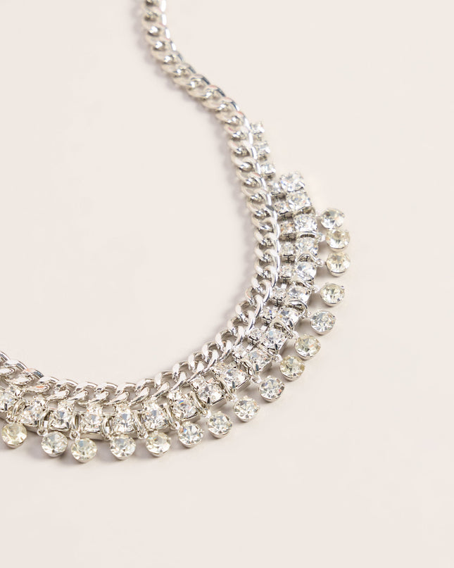 Instant Glamour Rhinestone Choker Necklace