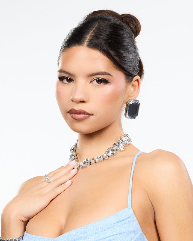 Opening Night Rhinestone Gem Choker