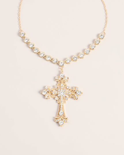 Heirloom Spark Cross Necklace