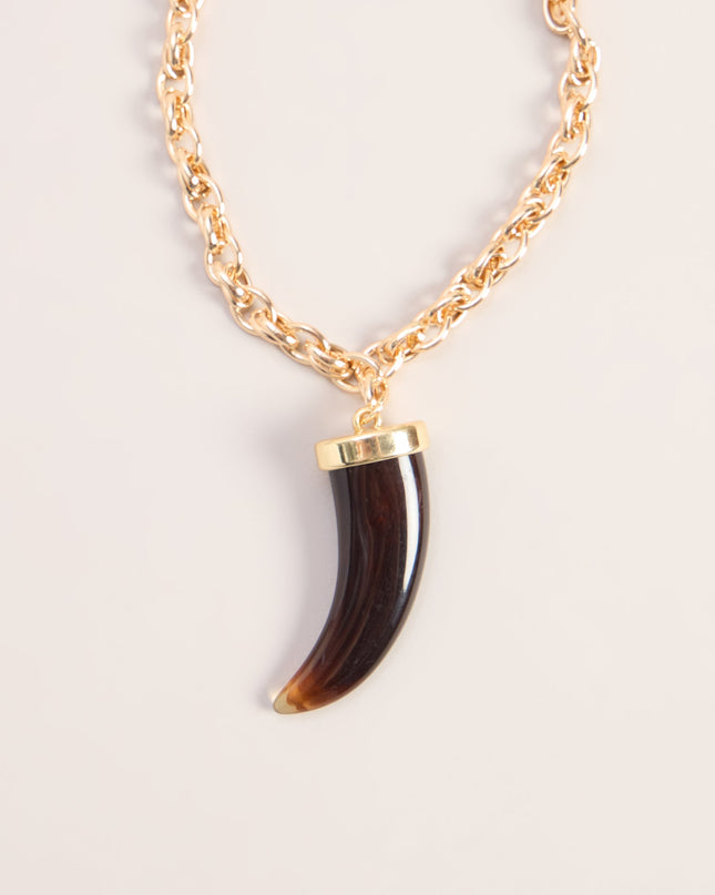 Wild Charm Tooth Pendant Necklace