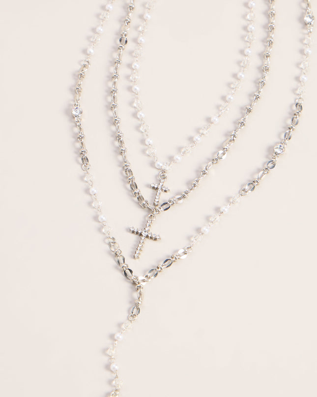 Storyline Layered Cross Necklace