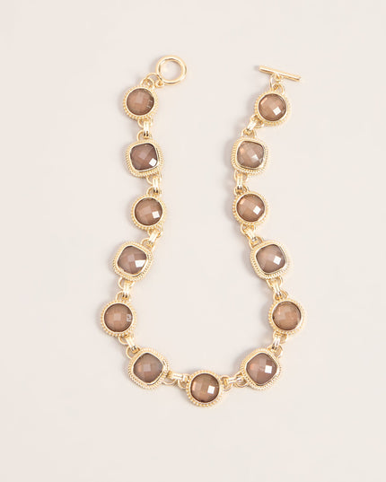 Glossy Shine Resin Stone Necklace