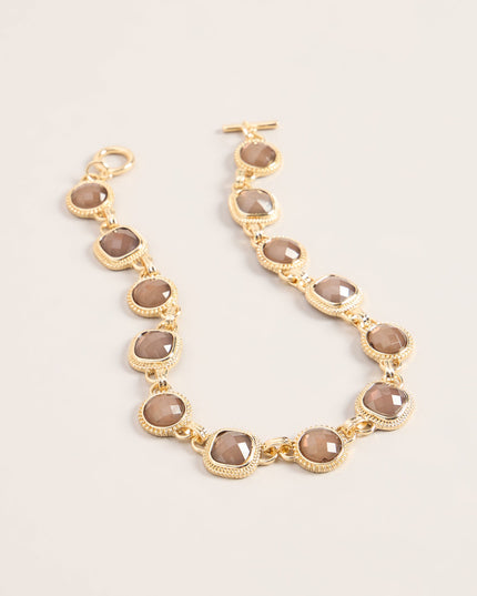 Glossy Shine Resin Stone Necklace