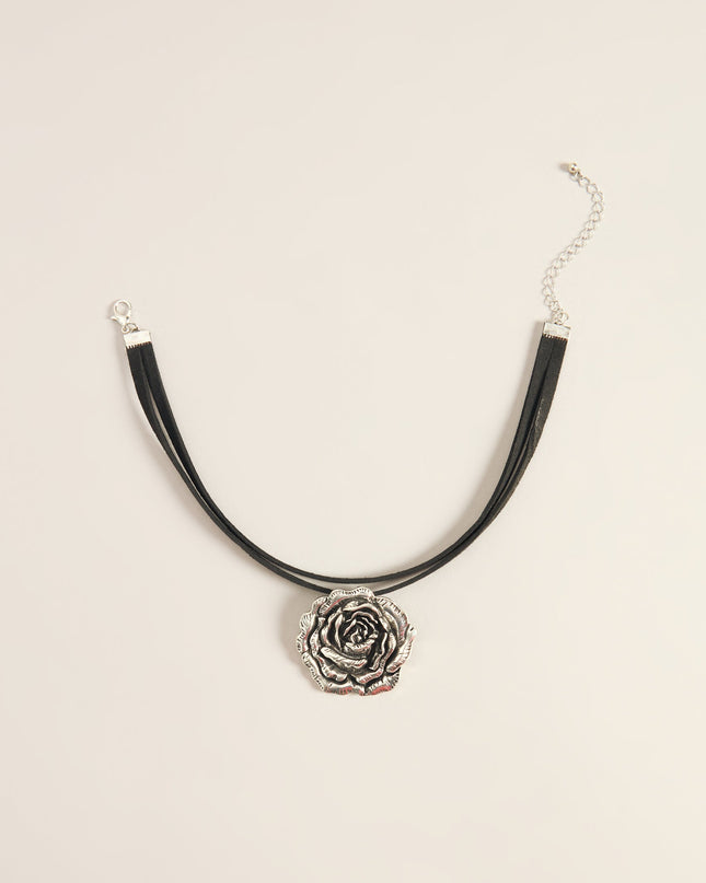 Petal With Attitude Rose Choker Necklace